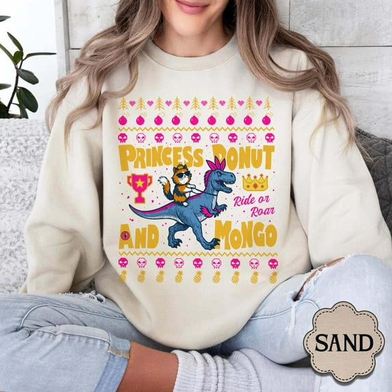Princess Donut and Mongo Sweatshirt, Dungeon Crawler Carl Sweatshirt - Sizes S-5XL ,Art Print JSC