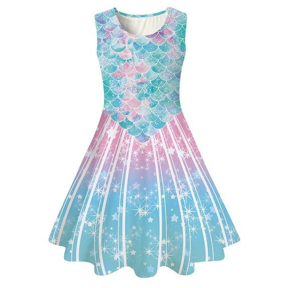 Princess Dress 4-5 Years Ruffle Dress Toddler Butterfly Sundress Ruffle Dress Princess Dress Independence Day Dresses Summer Sundress