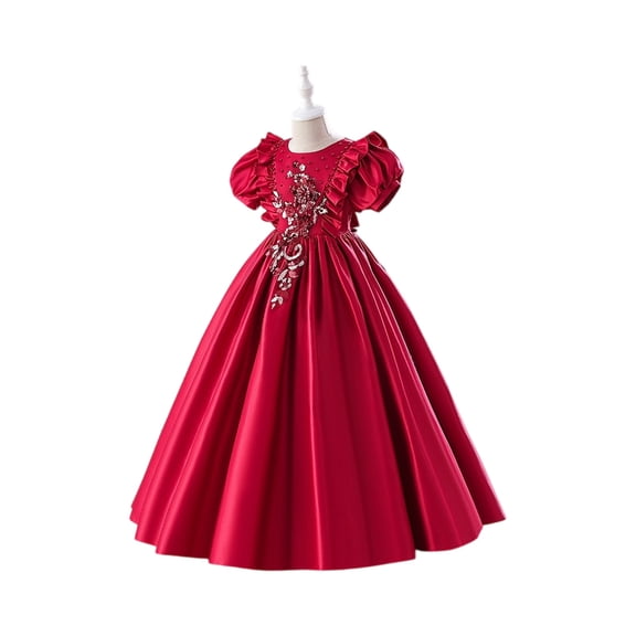 Princess Dress Costume for Girls Birthday Party Halloween Christmas Cosplay Outfit Toddler Kids