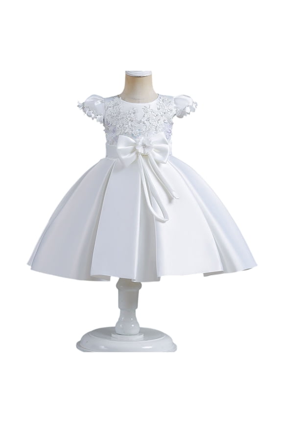 Princess Dress Costume for Little Girl Puff Sleeves Blue Fancy Party Cosplay Outfit