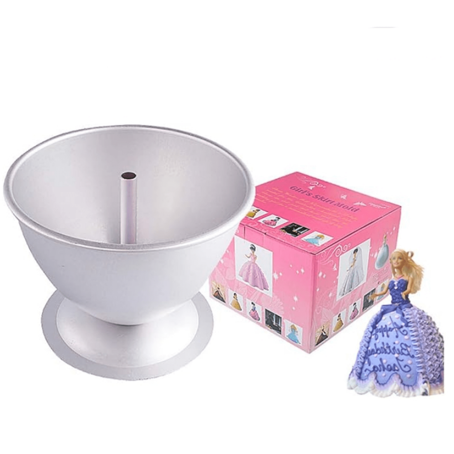 Princess Dress Doll Cake Pan Aluminum Alloy Skirt Cake Baking Pan