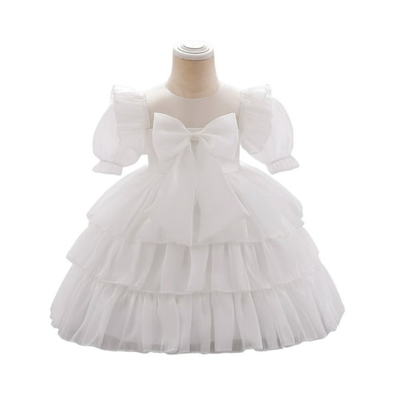 Princess Dress Girls Birthday Party Cosplay Costume Toddler Ruffle Sleeve Fancy Outfit