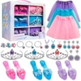 thumbnail image 1 of Princess Dress Up Toys, Jewelry Boutique Set for Girls 3-6 Years Old, Star Glitter Skirts, Play Heels, Tiaras, Necklaces & Rings, Pretend Play Costume Gifts for Birthday, Christmas, Halloween, 1 of 8