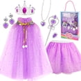 thumbnail image 1 of Princess Dress Up Clothes Cape Skirt Toys,Easter Birthday Gift for 3-12Y, 1 of 4