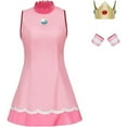 thumbnail image 1 of Princess Dress Women Tennis Costume Dress with Crown Sports Outfit, 1 of 6