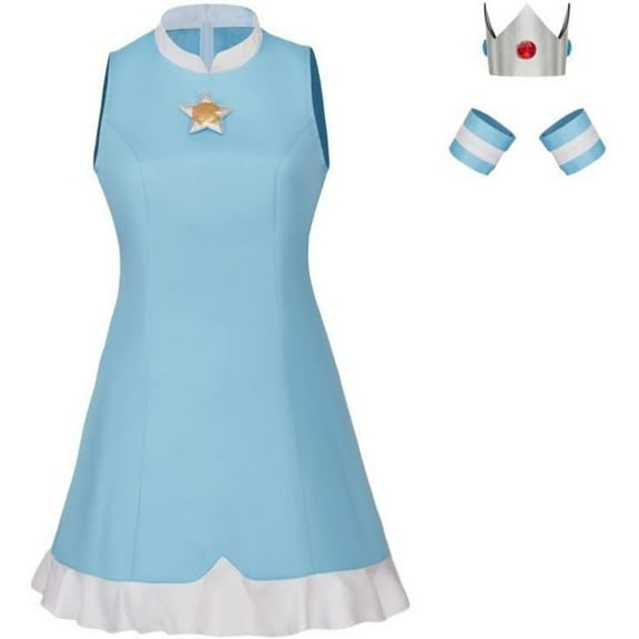 Princess Dress Women Tennis Costume Dress with Crown Sports Outfit