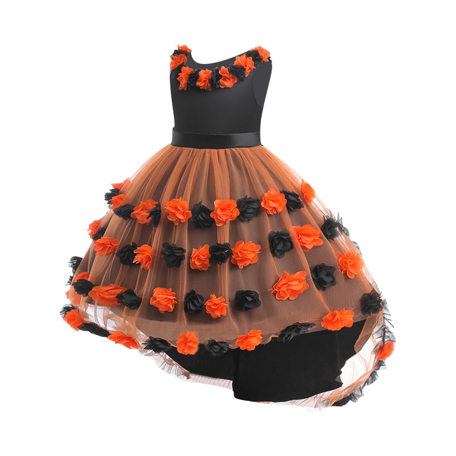 LiUiMiY Cinderella Costume For Girls Kids Blue Princess Dress Halloween Party Outfits, 2-3 Years(Tag 100