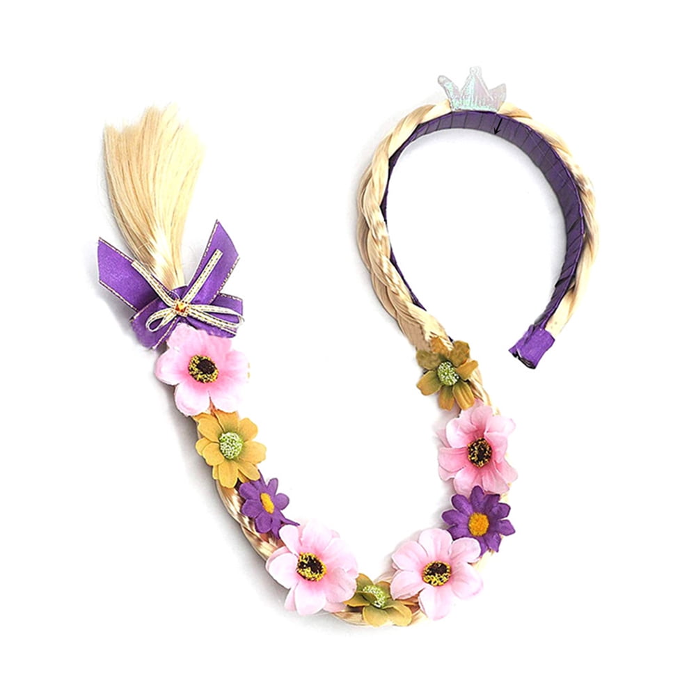 Princess Dress up Hairpiece Braided Wig for Girls Children