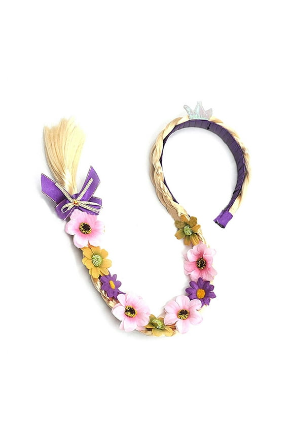 Princess Dress up Hairpiece Braided Wig for Girls Children