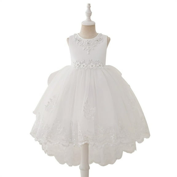 Princess Dresses For Girls Lilac Irregular Embroidery Kids Prom Puffy Tulle Ball Gown Dress For Christmas