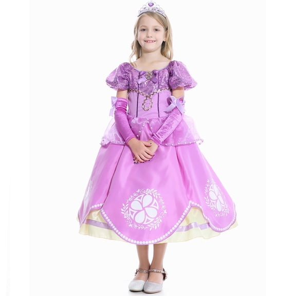 Princess Dresses Costume for Birthday Party Christmas Costume Dress up for 3-12Y