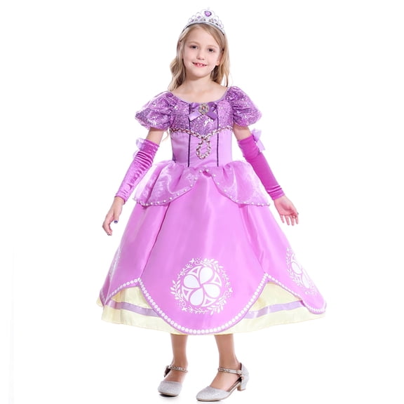 Princess Dresses Costume for Birthday Party Christmas Costume Dress Up for Toddler Girls 3-12 Years