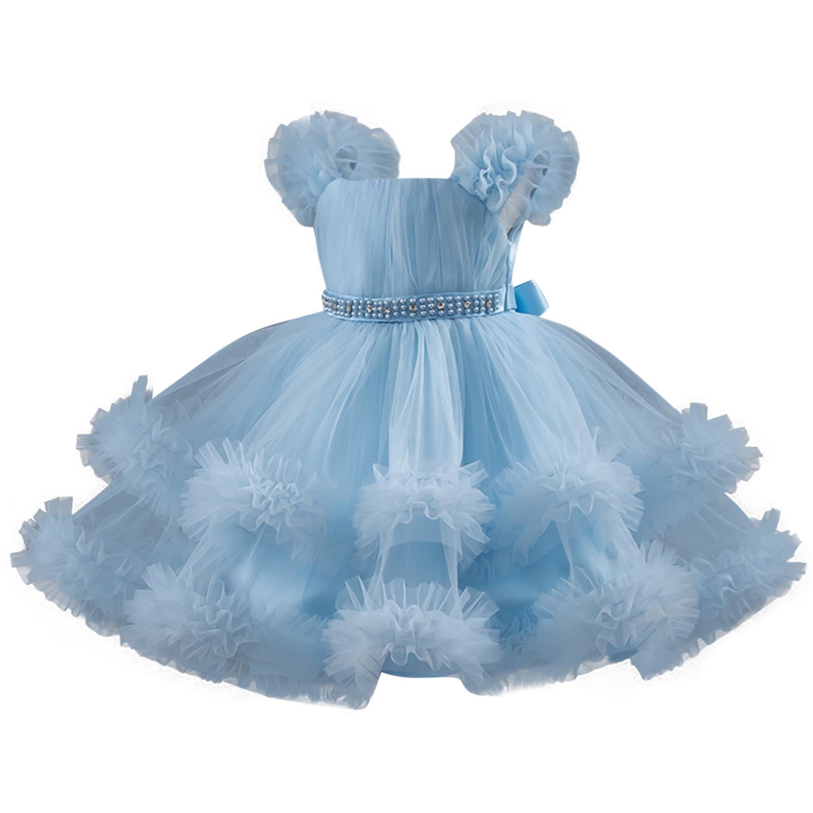 vokkrv Princess Dresses for Girls Toddler Princess Costume Dress Up Clothes for Girls Costume for Christmas, Birthday, Party Light Blue 12-18 Months, vokkrv Princess Dresses for Girls Toddler Princess Costume Dress Up Clothes for Girls Costume for Christmas, Birthday, Party Light Blue 12-18 Months,