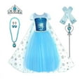 thumbnail image 1 of Princess Dress Halloween Costumes Party Dress up for Child with Tiara Necklaces and Wand,Little Girls 2t/3t, 1 of 6