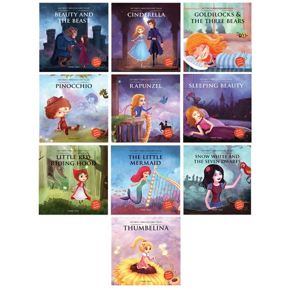 Princess Fairy Tales Boxset: A Set of 10 Classic Children Fairy Tales (Abridged and Retold), (Paperback)