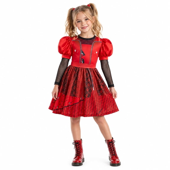 Princess Fancy Dress Halloween Costume, Royal Outfit Set with Cropped Jacket and Skater Dress, Cosplay Costume for Women Adults