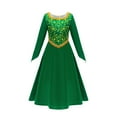 thumbnail image 1 of Princess Green Costume Dress for Girls, Halloween Cosplay Dress up, SIZE 5-14, 1 of 7
