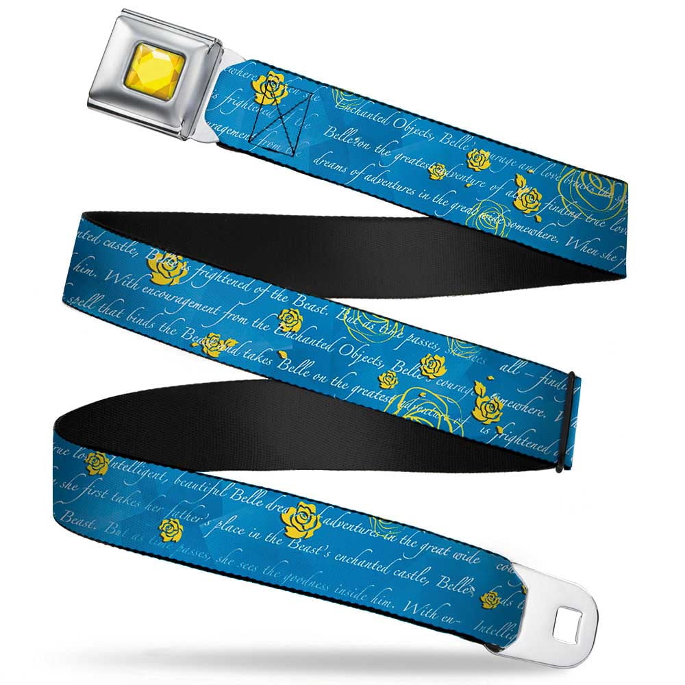 Disney Belt, Seatbelt Buckle Belt, Beauty the Beast Story Script, 24 to ...