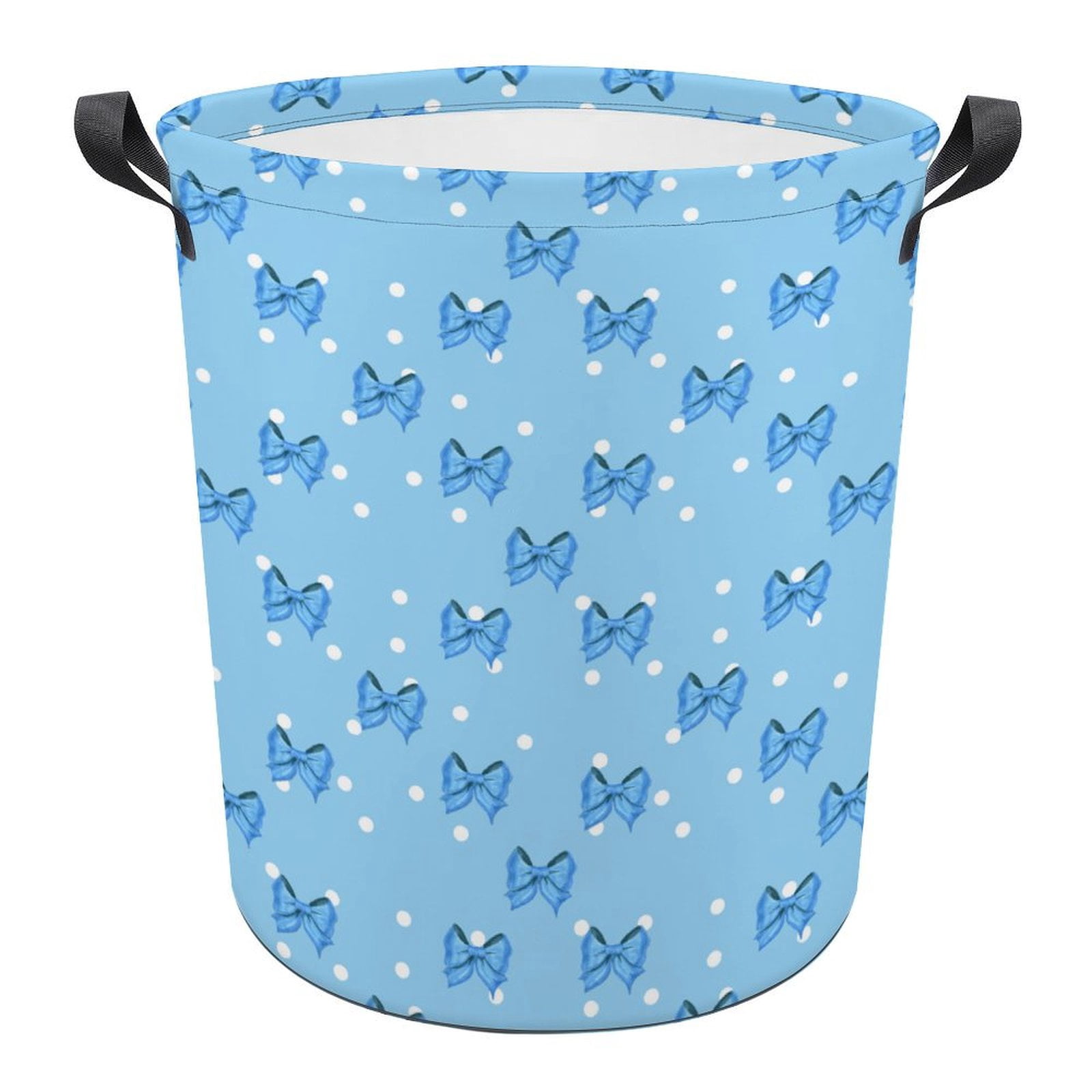 princess-girl-cute-bow-print-foldable-laundry-basket-for-clothes