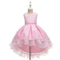 thumbnail image 1 of Princess Girls Dress for Wedding Tulle Lace Dress Princess Birthday Pageant Party Formal Communion Evening Dance Ball Gown,Pink, 1 of 9