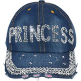 Princess Rhinestone Baseball Cap for Women, Distressed Denim Hat, Bling ...