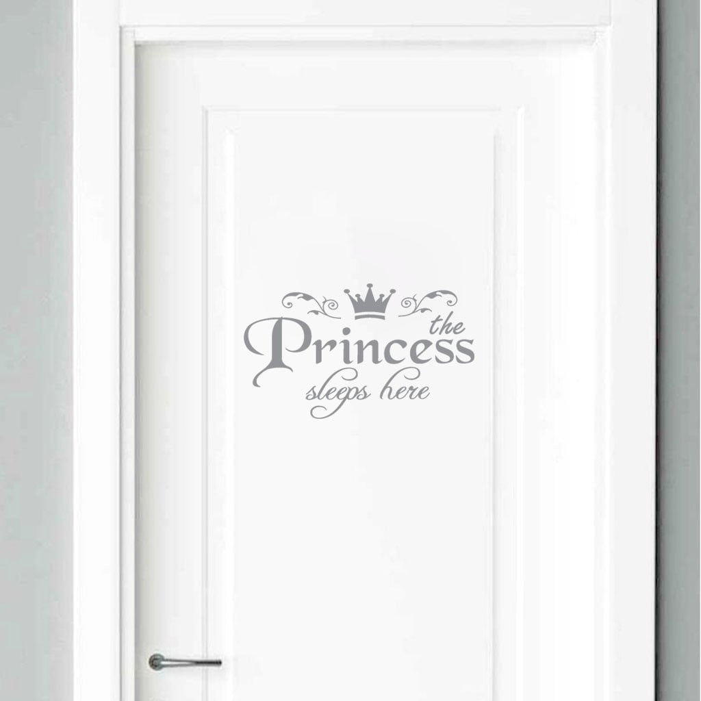 Princess Home Decor Wall Sticker Decal Bedroom Door Art Mural Bedroom ...