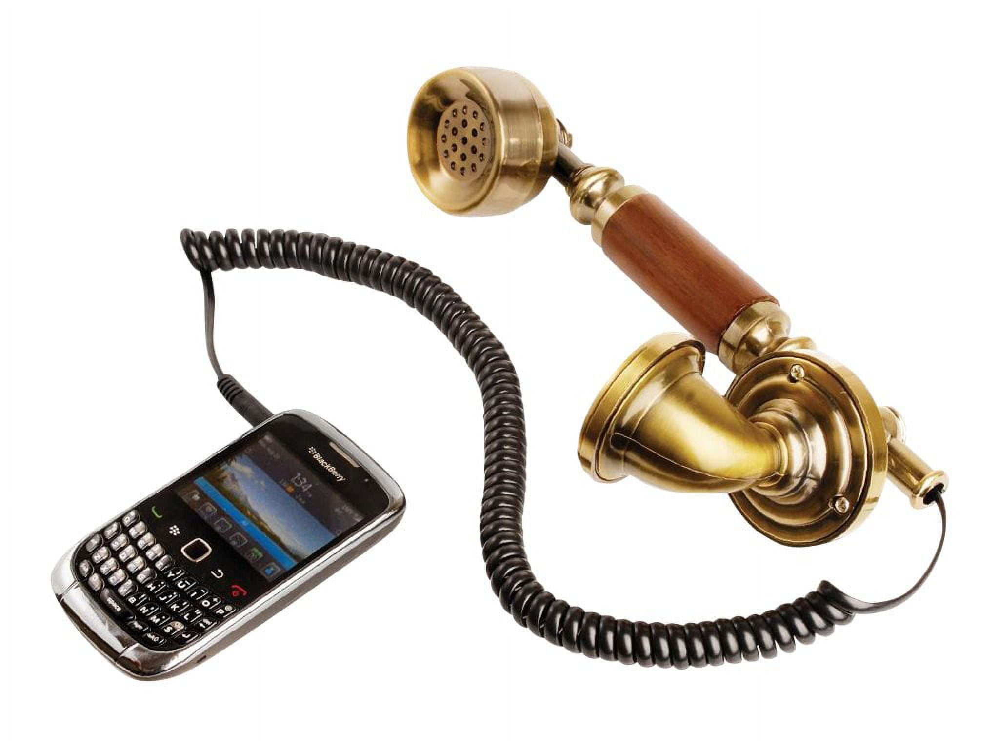 Princess International Retro Phone Headset wired wood style