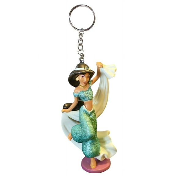 Princess Jasmine Dance Pvc Key Ring Keychain Figure Aladdin Ornament Charm Rare
