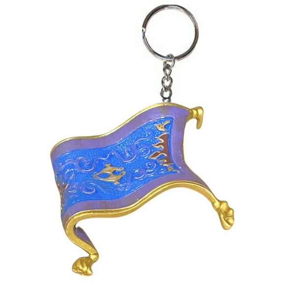 Princess Jasmine Magic Carpet Key Ring Keychain Ornament Figure Aladdin Charm 3