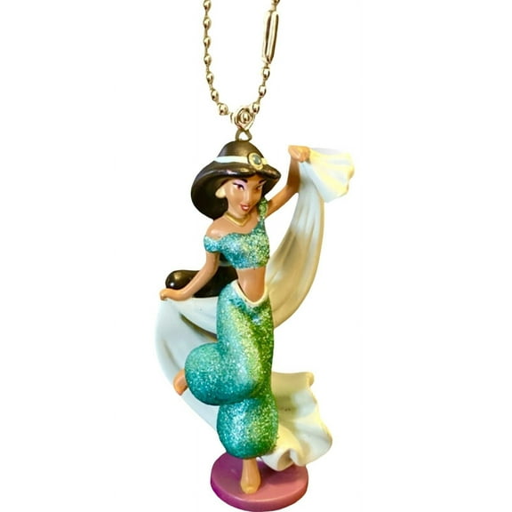 Princess Jasmine Pvc Dancing Keychain Dangler Figure Aladdin Ornament Charm Rare New