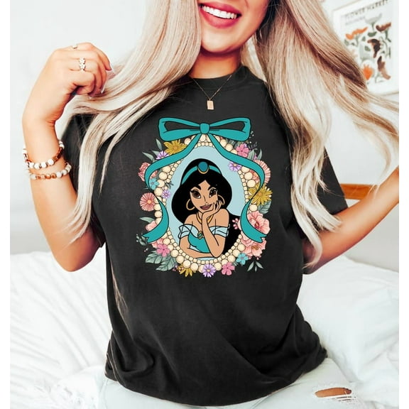 Princess Jasmine Shirt, Disney Princess Shirt, Disney Character Shirt, Princess Girl Shirt, Minnie Ears Tee, Jasmine Tee, Jasmine Watercolor