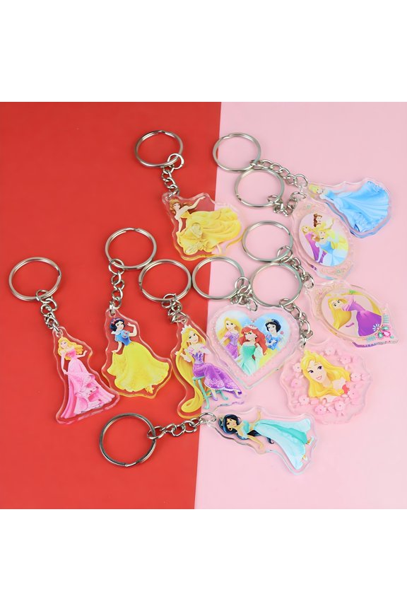 Princess Keychain - Anime Figure Key Pendant - Men Women Keyring