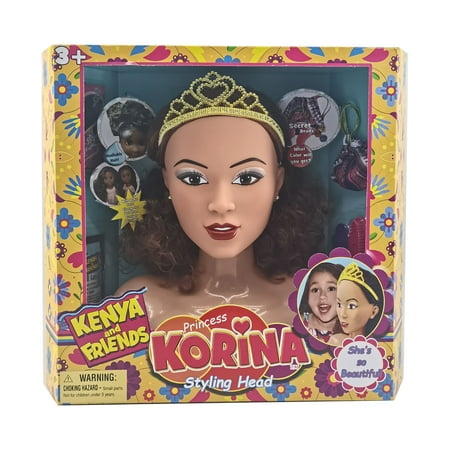 Princess Korina Styling Head Doll from the Kenya and Friends Collection Age group for 3 years old and up