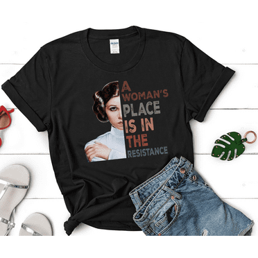Princess Leia A Woman’s Place Is In The Resistance Vintage T-Shirt, Princess Leia Shirt, Star Wars Movies Shirt, For Star Wars Lover Shirt