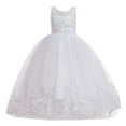 thumbnail image 1 of Princess Lilac Long Girls Pageant Dresses Kids Prom Puffy Tulle Ball Gown Girl Dress For Wedding Christmas, 1 of 5