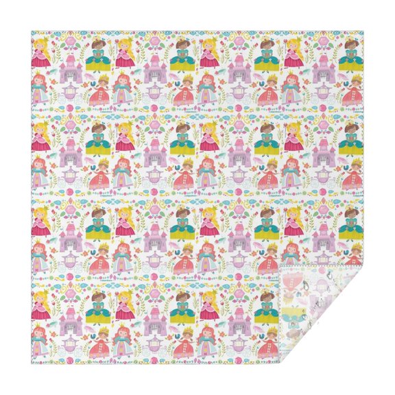 Princess Magic Pattern Square Tablecloth,Waterproof Square Table Cover,Wipeable Spillproof Washable Table Cover for Home Kitchen Party Decor 60"x60"(152x152cm)