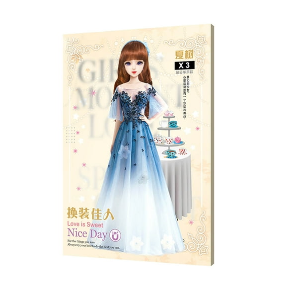 Princess Magnetic Change Sticker Early Enlightenment Toy Magnetic Sticker Quiet SUDIY