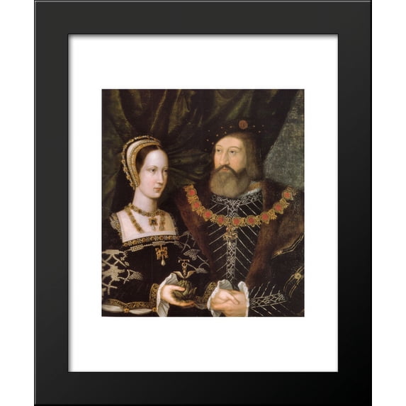 Princess Mary Tudor and Charles Brandon, duke of Suffolk 20x24 Framed Art Print by Mabuse, Jan Gossaert