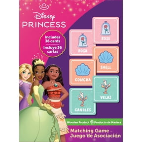 MasterPieces Disney Wood Matching Game - Disney Princesses, for Families and Ages 3+
