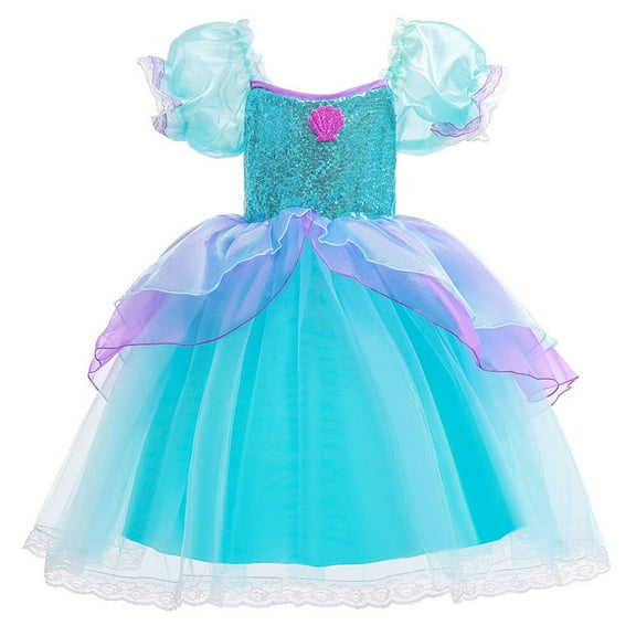 Princess Mermaid Costume for Girls Party Dress up