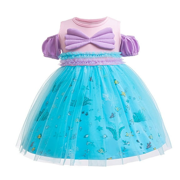Princess Mermaid Costumes For Girls Halloween Birthday Fancy Party Dress Up