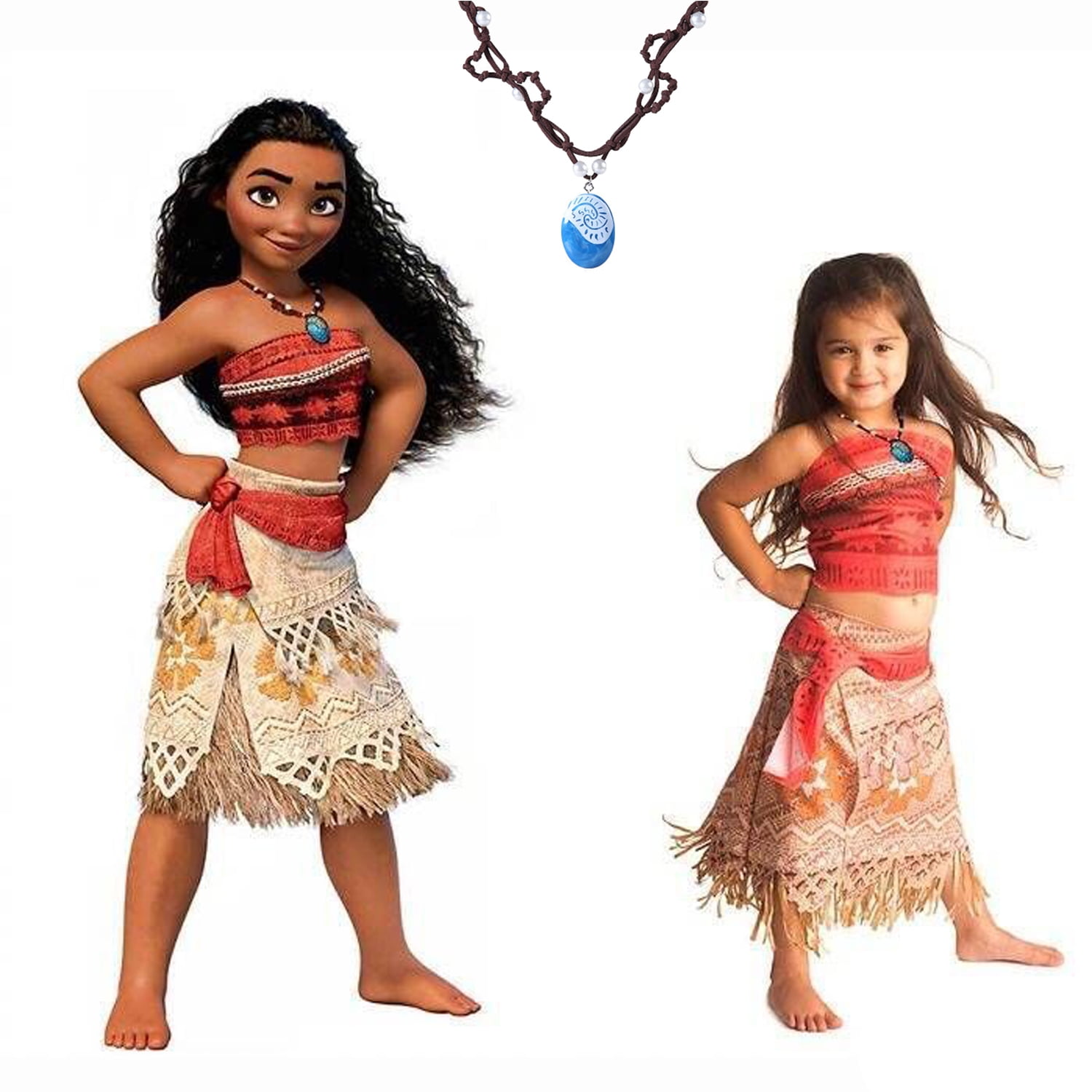 Princess Moana Cosplay Costume Children Vaiana  Moana Costume Kids Pattern  - 2023 - Aliexpress