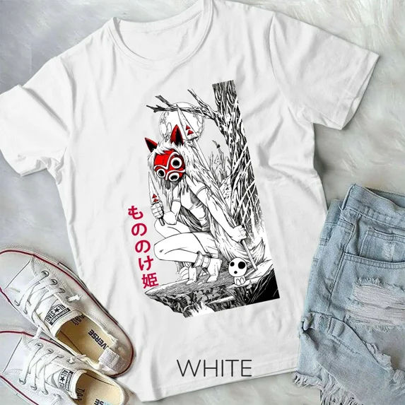 Princess Mononoke New Unisex Shirt, Hayao Miyazaki, Studio Ghibli Shirt White