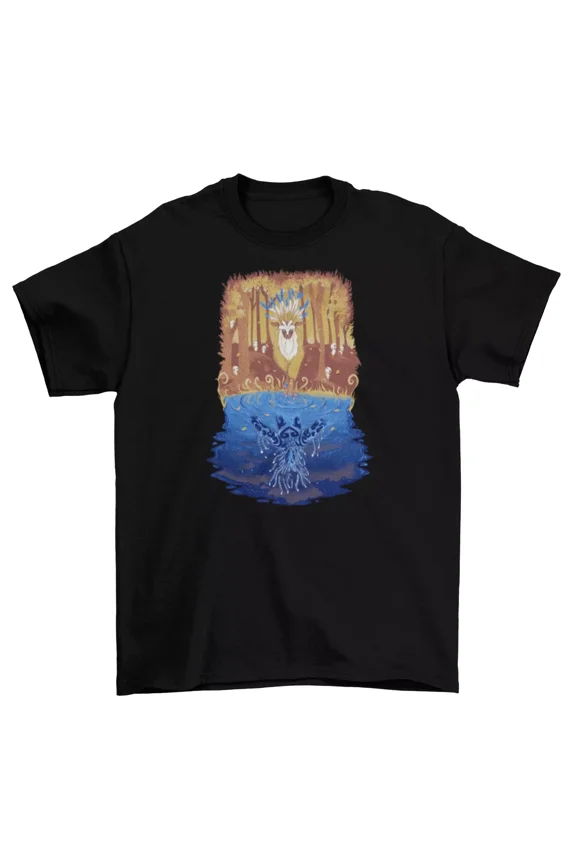 Princess Mononoke T-Shirt Unisex Fall Cotton Adult Halloween Forest Spirit New