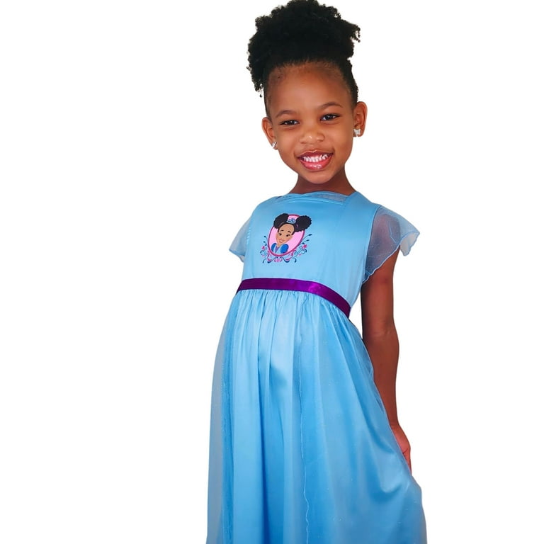 Princess Netta Signature African American Princess Nightgown for Toddler &  Girls