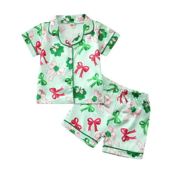 Princess Nightgowns for Toddler Girls 3T-4T Girls Pajamas Silk Satin Pajama Set 2 Piece Button Down Pjs Ruffle Sleepwear Pajamas for Teen Girls Silk Pajamas for Girls