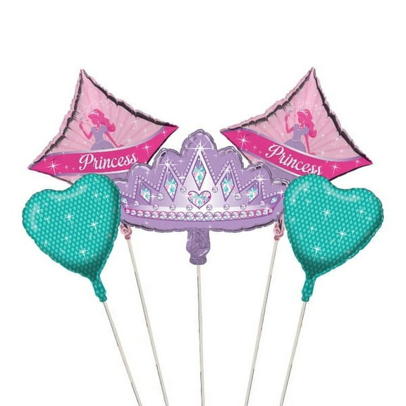 Princess Party 5 Piece Balloon Cluster