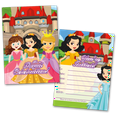 thumbnail image 1 of Princess Party Invitation Cards for Kids, 20 Invites & 20 Envelopes, 1 of 4