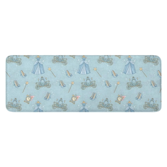 Princess Pattern Kitchen Rug Mat,Kitchen Runner Rugs Non Skid Washable,Decorative Kitchen Floor Mats for Kitchen,Sink,Laundry,17"x47.2"