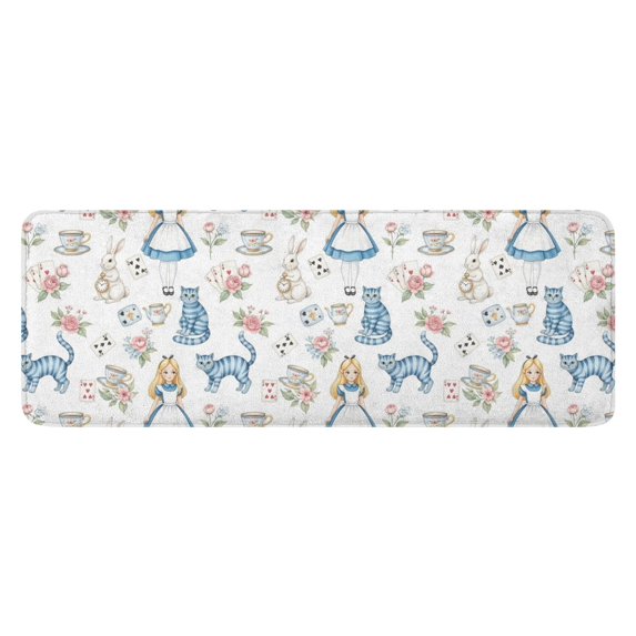 Princess Pattern Kitchen Rug Mat,Kitchen Runner Rugs Non Skid Washable,Decorative Kitchen Floor Mats for Kitchen,Sink,Laundry,17"x47.2"